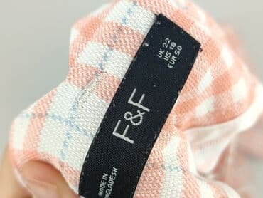 spodnie od piżamy w kratę damskie: F&F, Spodnie materiałowe damskie, rozmiar 5XL — 5