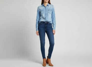 koszula damska wrangler: Denim, Koszula damska, rozmiar S — 1