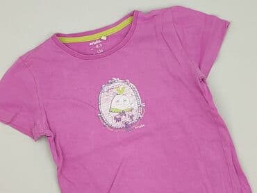 różowa koszulka niemiec: T-shirt, Endo, 9 years, 128-134 cm, condition - Very good — 1