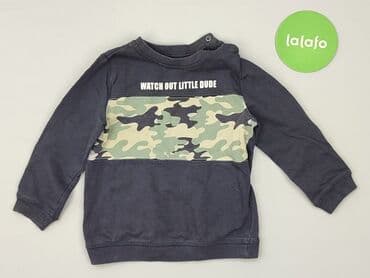koszula w geometryczne wzory: Sweatshirt, 1.5-2 years, 86-92 cm, condition - Good — 2
