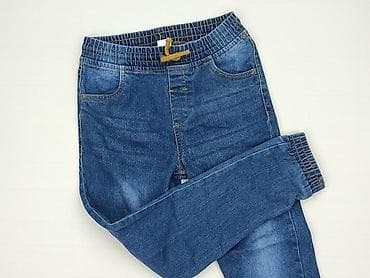Bluzki: Spodnie jeansowe, Little kids, 9 lat, 128/134, stan - Bardzo dobry — 1