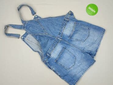 sandalki czarne ccc: DENIM JEANS, Ogrodniczki damskie, rozmiar M — 3