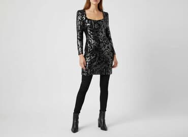 sukienka z tiulowymi rękawami bershka: Bershka, Women`s dress, size S — 1