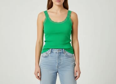 koszulka na ramiączkach jedwabna: Old Navy, T-shirt damski, rozmiar S — 7