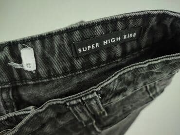 dżinsy z wysokim stanem czarne: Jeansy damskie, rozmiar M — 5