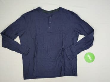 niebieska marynarka szare spodnie: Bluzka dla mężczyzn, 2XL — 2