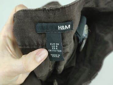 lenar jeans: H&M, Spodnie materiałowe damskie, rozmiar M — 4