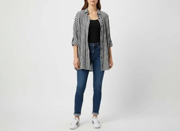 kurtki w krate pepco: Diverse, Koszula damska, rozmiar M — 6
