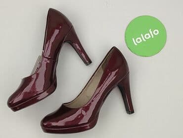 srebrne buty na słupku ccc: Półbuty damskie, rozmiar 39 — 3