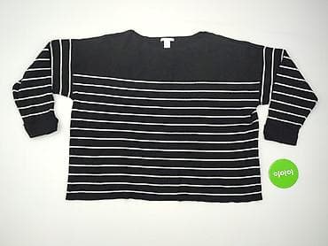 bluza black squad: H&M Basic, Sweter damski, rozmiar XL — 2