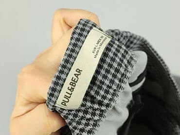 spodnie w paski pull and bear: PULL&BEAR, Material trousers for women, size L — 5