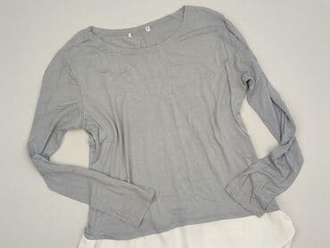 szara bluzka damska: Bluzka damska, rozmiar S — 1
