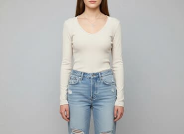 koszulki z długim rękawem damskie abercrombie amp: Aerie, Bluzka damska, rozmiar S — 6