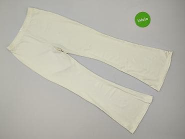 białe platformy: Spodnie materiałowe damskie, rozmiar S — 2