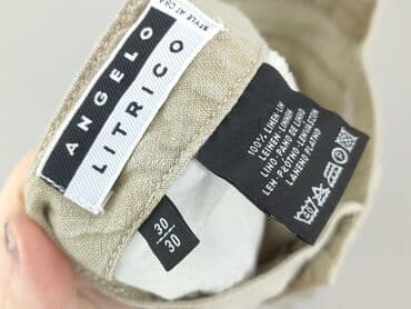 unisono spodnie lniane: Angelo Litrico, Spodnie materiałowe damskie, rozmiar M — 4