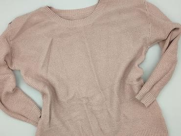 kolor pudrowy: Sweter damski, rozmiar One size — 2