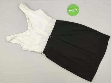 sukienka biała z czarnymi wstawkami: Sukienka damska, rozmiar S — 4