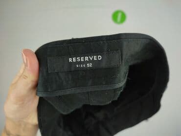 czarne jeansy męskie reserved: Reserved, Chinosy dla mężczyzn, rozmiar 3XL — 4