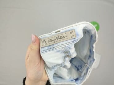 biale szerokie jeansy: Denim Collection, Jeansy dla mężczyzn, rozmiar S — 4