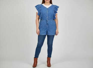 kombinezon czolgisty: Denim, Kombinezon damski, rozmiar XL — 6