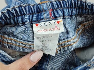 spodnie next: Denim pants, Next, 3-6 months, condition - Very good — 4