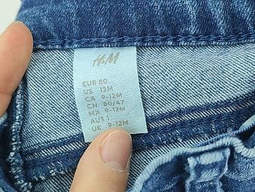 koszula comen: Spodnie jeansowe, H&M, 9-12 miesięcy, stan - Idealny — 4