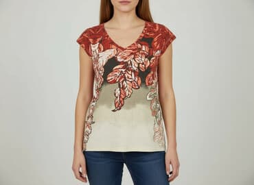 kropki koszulka: T-shirt damski, rozmiar M — 6