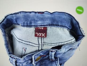 top ck: Spodnie jeansowe, Y.F.K., 9 lat, 128/134, stan - Bardzo dobry — 4