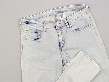 bluzki z dziurami: Spodnie jeansowe, H&M, 14 lat, 164, stan - Bardzo dobry — 1