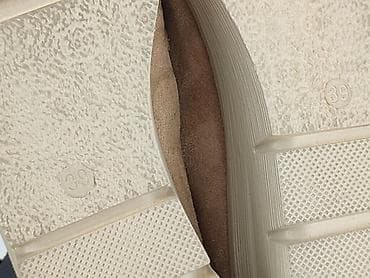 buty m: Damskie mokasyny na platformie - Rozmiar: 39 - Kolor: beż/karmel - — 6