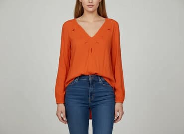 bluzki damskie pomarańczowa: Bluzka damska, rozmiar M — 7
