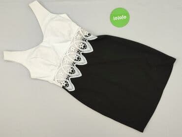 sukienka biała z czarnymi wstawkami: Sukienka damska, rozmiar S — 3