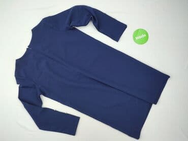 długa granatowa sukienki: Luna, Sukienka damska, L — 4