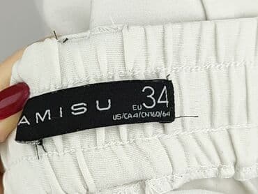 spodnie jogger damskie z łańcuszkiem: Amisu, Spodnie dresowe damskie, XS — 4