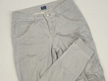 szare szerokie jeansy: Trussardi Jeans, Jeansy damskie, rozmiar S — 1