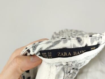 woskowane legginsy z wysokim stanem zara: Zara, Legginsy Eleganckie damskie, rozmiar XS — 4
