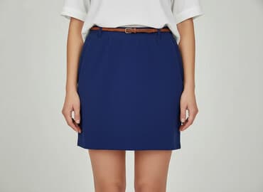 granatowa spódnice mini: Spódnica damska, rozmiar S — 1