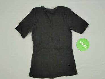 czarne t shirty damskie w serek: Sinsay, T-shirt damski, rozmiar M — 3