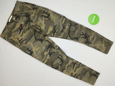 jeansy moro: Bershka, Spodnie materiałowe damskie, L — 2