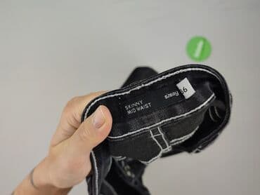 czarne krótkie spodenki sinsay: Sinsay, Jeansy damskie, rozmiar S — 4