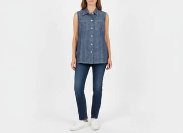 koszula niebieska hm: Koszula damska, rozmiar M — 6