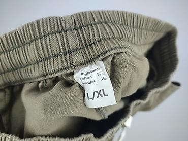 joggery khaki: Spodnie materiałowe damskie, rozmiar L — 4