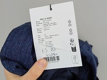 wallis sweter: ONLY & SONS – męska kurtka casual ONSKANE LINEN MIX Kolor: Night — 8