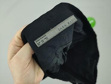 czarne cargo pull and bear: Zara, Spodnie materiałowe damskie, rozmiar XS — 4