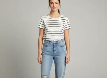 t shirt damski w paski reserved: Reserved, T-shirt damski, rozmiar L — 1