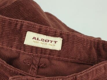 szeroki czerwony pasek do sukienki: Alcott, Spodnie dla mężczyzn, rozmiar S — 4