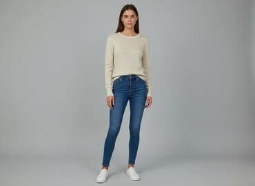 sweter bez ramion: Sinsay, Sweter damski, rozmiar 2XS — 6