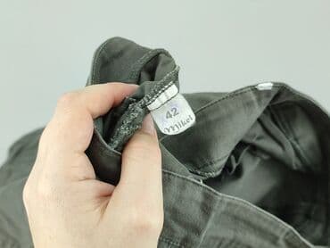 spodnie ocieplane: Spodnie materiałowe damskie, rozmiar M — 4