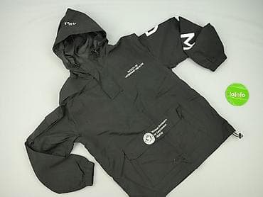 Ubrania męskie: Czarna anorakowa kurtka z kapturem – Faculty of Veterinary Medicine — 3