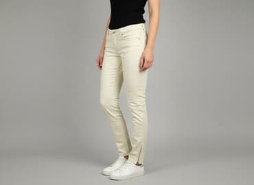 kremowe jeansy: Jeansy damskie, rozmiar M — 7